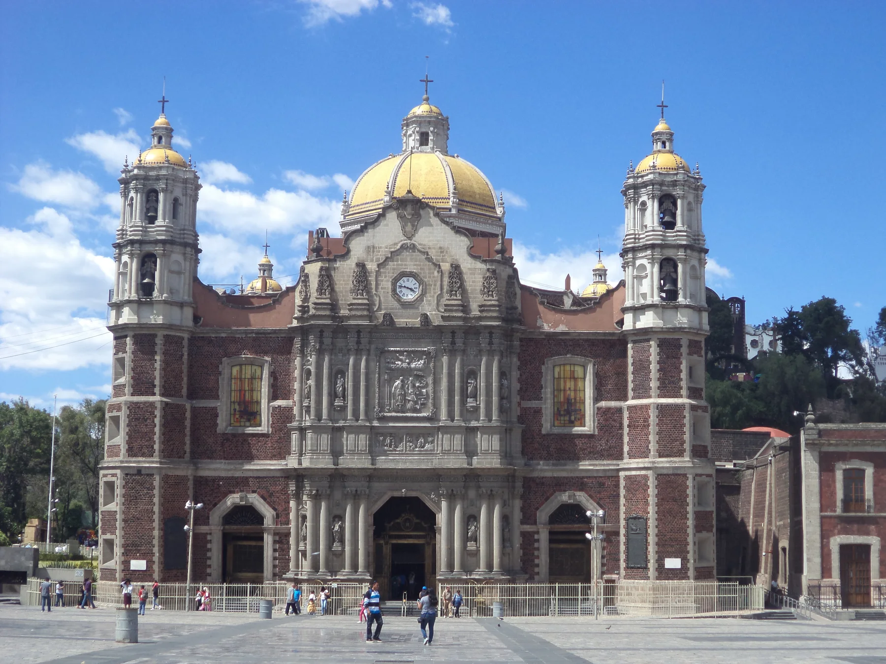 The historic Old Basilica at the Guadalupe sanctuary in Mexico City